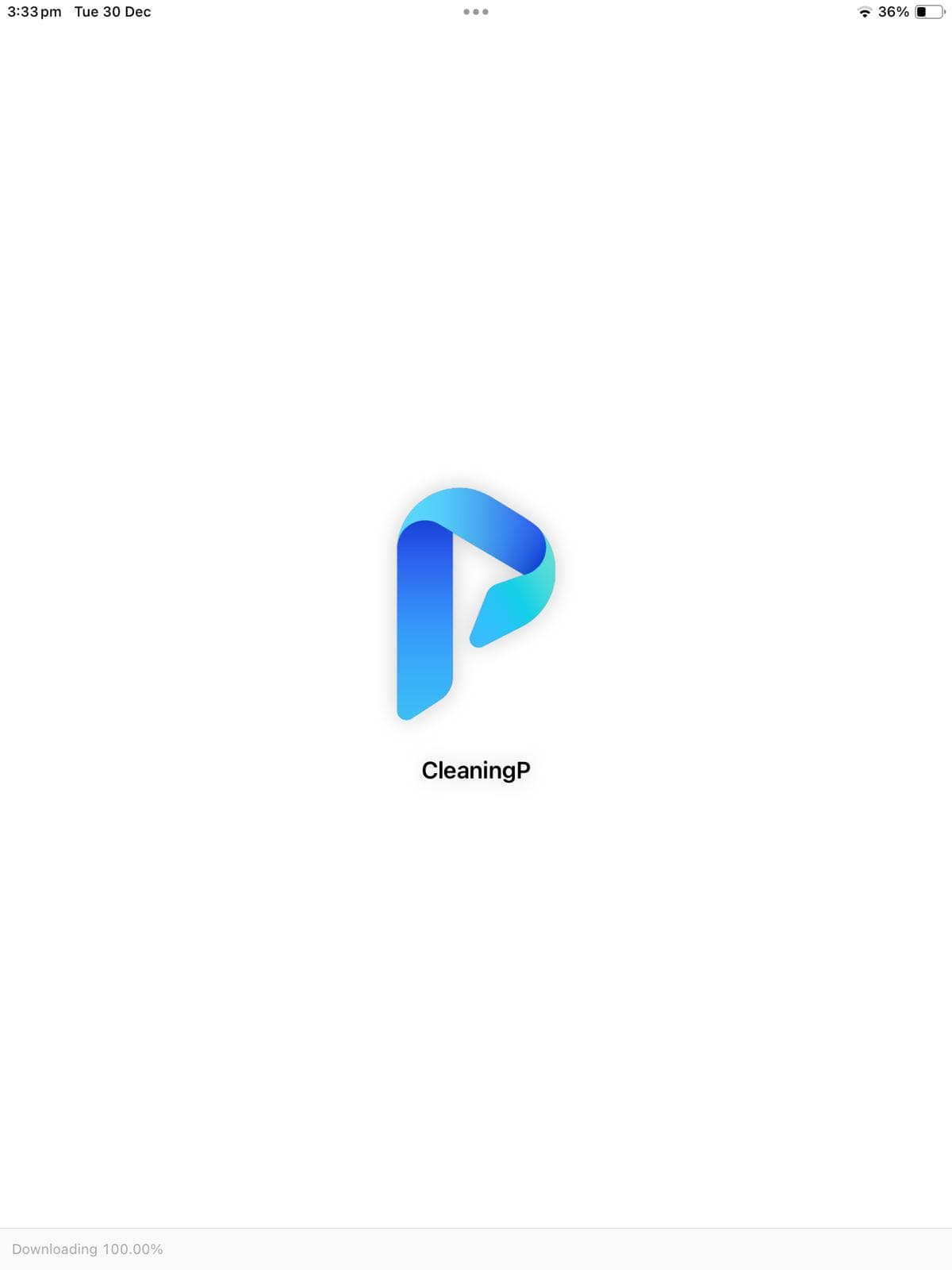 CleaningP app splash screen