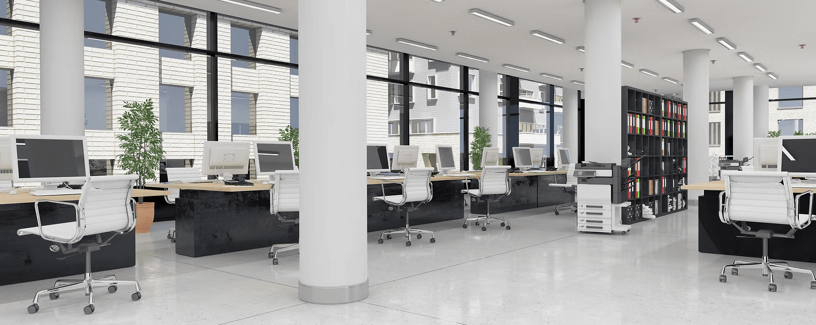 Clean professional office space in Canberra after a commercial clean