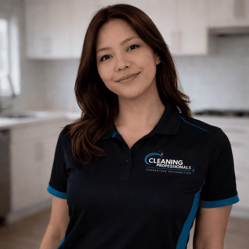 Professional house cleaners Sydney - Cleaning Professionals team member cleaning a home