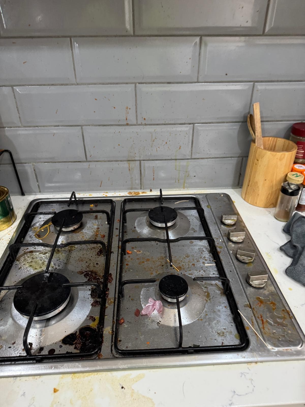 Before Deep Cleaning - Dirty Kitchen Melbourne
