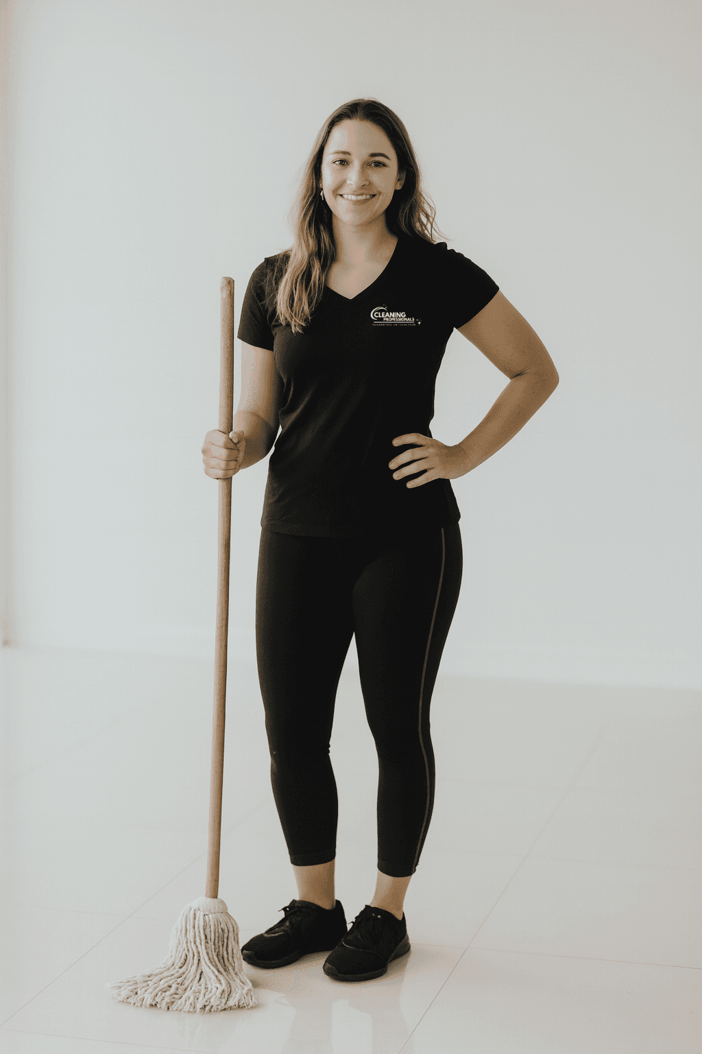 Sydney childcare cleaner sanitising an early learning centre